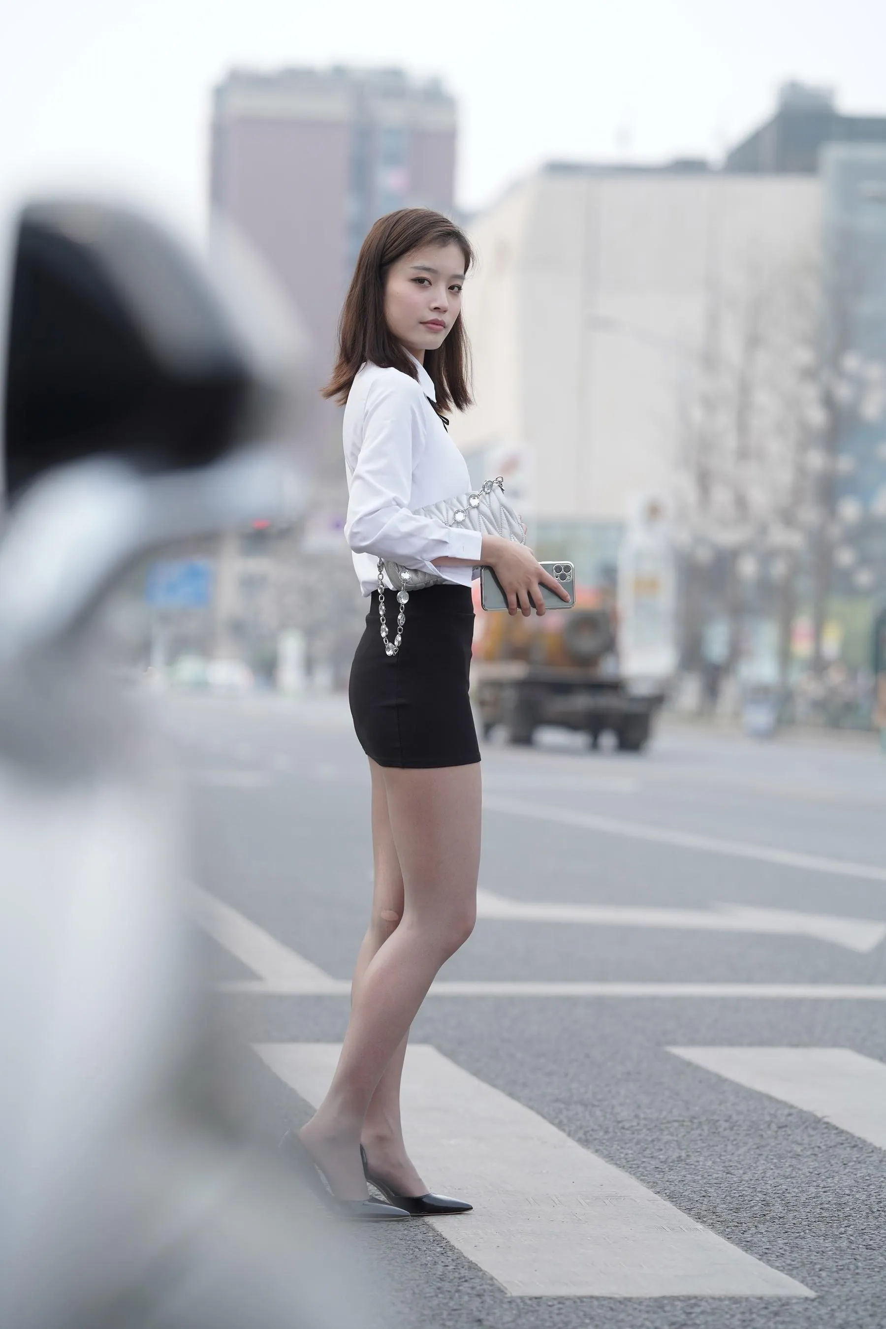 魔镜街拍 NO.182 牛男街拍 白衬衫制服小姐姐 [397P]插图3